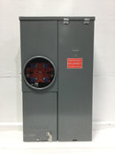 Square D SC8L125S 125 Amp, 8-Space, 8-Circuit Outdoor Combination Meter Socket and Main Lug Load Center