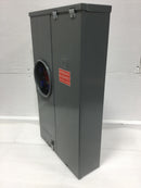 Square D SC8L125S 125 Amp, 8-Space, 8-Circuit Outdoor Combination Meter Socket and Main Lug Load Center