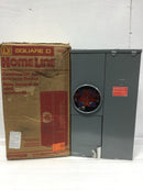 Square D SC8L125S 125 Amp, 8-Space, 8-Circuit Outdoor Combination Meter Socket and Main Lug Load Center