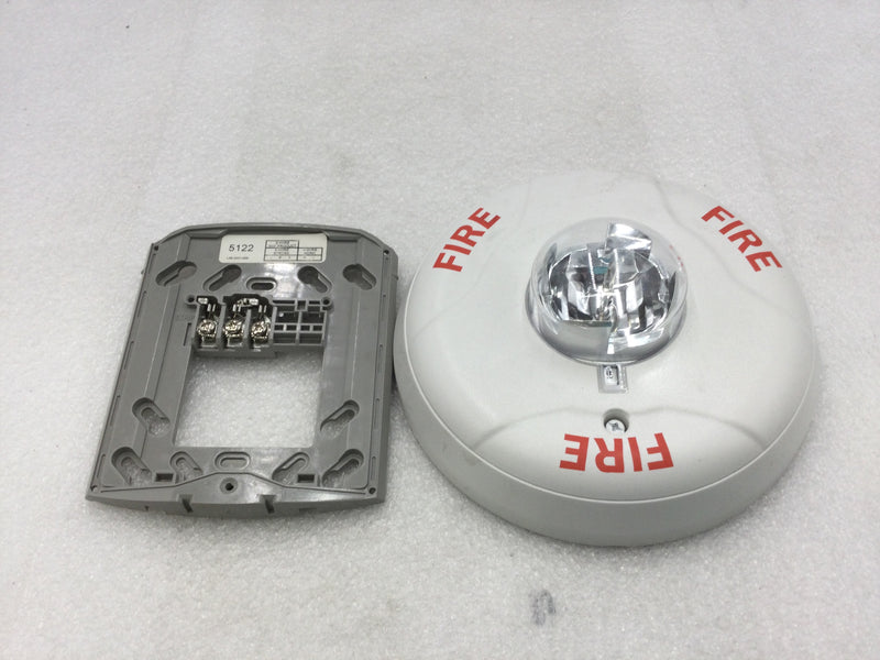 System Sensor SCW White Ceiling Mount Strobe Low Candela