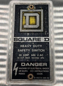 Square D HU361DSEI 30 Amp 3 Pole 600V Non-Fused HD Safety Switch