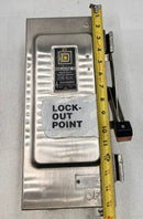 Square D HU361DSEI 30 Amp 3 Pole 600V Non-Fused HD Safety Switch