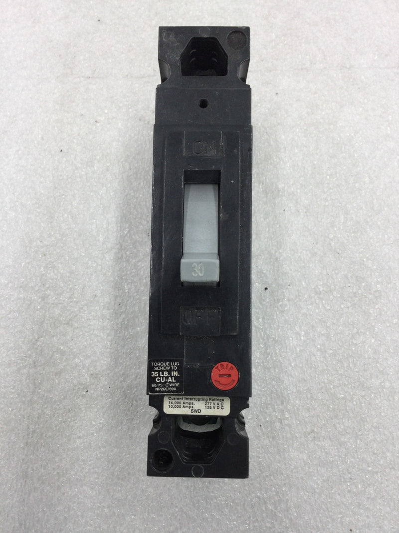 GE General Electric TED TED113030 1 Pole 30 Amp 240v Circuit Breaker