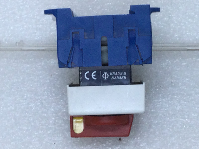 Kraus & Naimer KG20 Panel & Disconnect Accessory 1 or 3Ph 25 Amp 600VAC Main Motor Controller