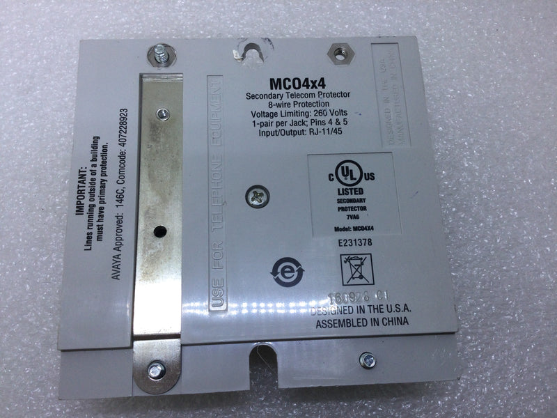 ITW Linx SurgeGate MC04X4 Analog Station Set and Central Office Line Protector