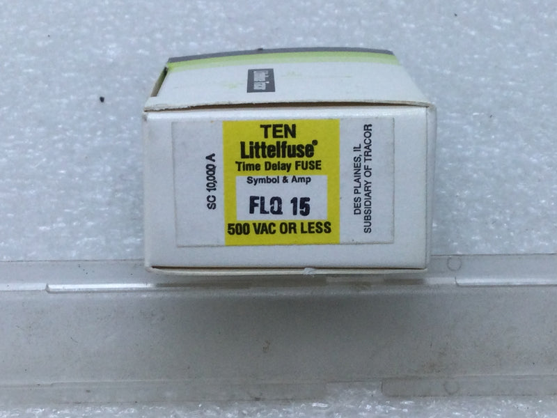 Littelfuse SLO-BLO Fuse FLQ 15 15 Amp 500V or Less