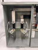 Square D Meter Socket 1006737b-SQD 200A 1 Phase 3 Wire 4 Jaw 600 V Type 3R 2 Gang