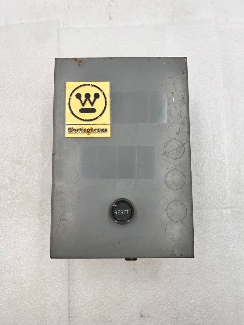 Westinghouse A200MACAC 3 Pole Size 00 9A 110-550VAC Max 2Hp 120/110V 50/60Hz Coil