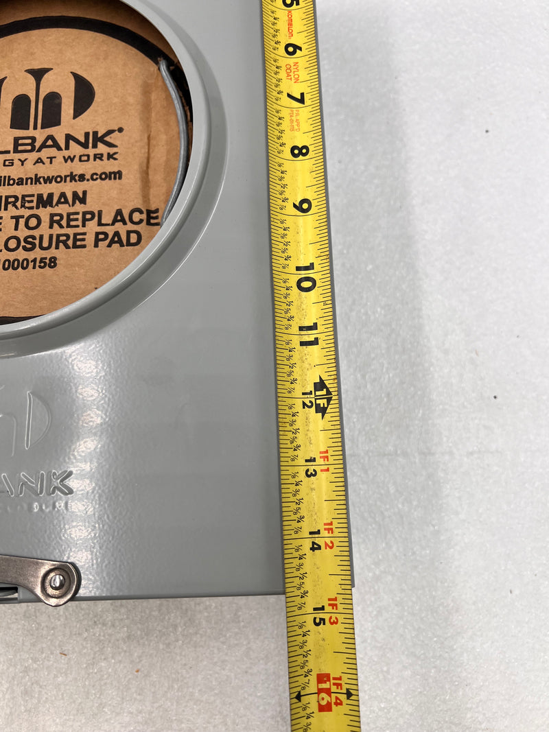 Milbank U7040-XL-TG-OS-COL 200A 600VAC Single Phase Nema3r Meter Enclosure