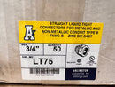 Arlington LT75 Straight liquid-tight connectors for metallic and non-metallic conduit type b 3/4" FNMC-B LT75
