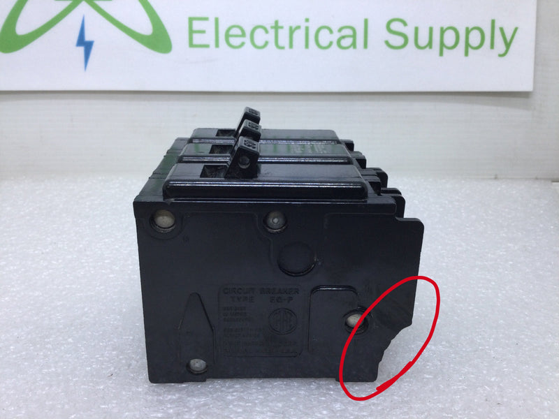ITE QP3-B090 90 Amp 3 Pole 240V Type EQ-P Breaker - Cosmetic Flaw