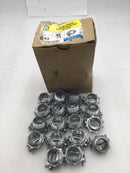 Lot of 18 Arlington 843 1" Non-Metallic Sheathed/Romex Cable Connector