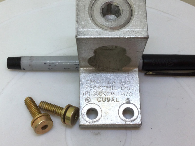 CMC LA-750 750KCMIL-1/0 (2) 350KCMIL-1/0 CU9AL Mechanical Lug