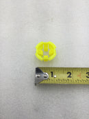 Lot of 32 Mixed Brands 3/4" Plastic Yellow Button Push-In Connectors for NM/Romex Cables