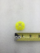 Lot of 32 Mixed Brands 3/4" Plastic Yellow Button Push-In Connectors for NM/Romex Cables