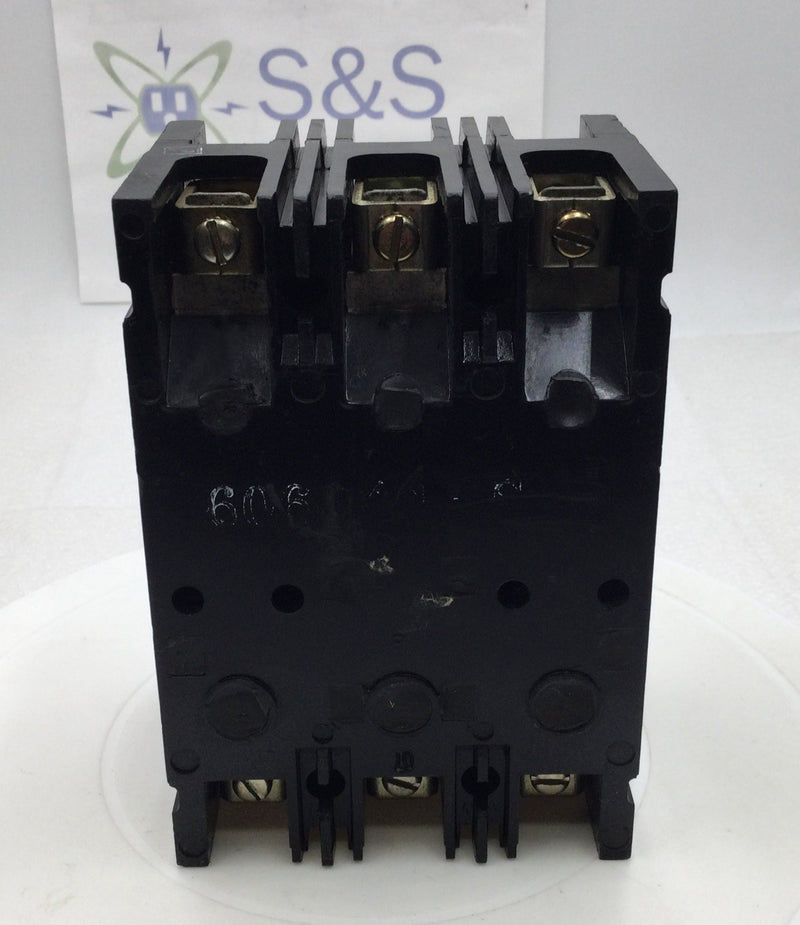 Westinghouse MCP0358CR 7 Amp 3 Pole 600V Circuit Breaker - Cosmetic Flaw