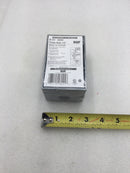 BWF B-5V Three Hole 1/2" Threaded Outlets All-Weather Rated Device Single Gang Box Gray