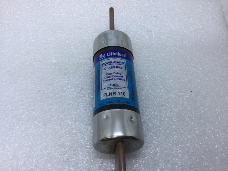Littelfuse Powr-Gard FLNR 110 250V or Less 110 Amp Dual Element Current Limiting Time delay Fuse Class RK5