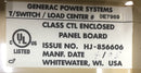 Generac 0E7969 Guardian 12 Circuit 100 Amp 120/240V Transfer Switch/Load Center