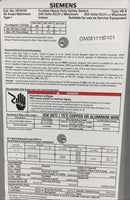 Siemens HF221N 30 Amp 2 Pole 3W 240V Fusible HD Safety Switch 15 1/2" x 9 1/4"