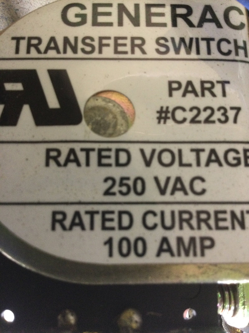 Generac 0F9085 Guardian Transfer Switch/Load Center with 16 circuits