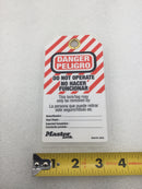 Master Lock 497AX Heavy Duty Do Not Operate Bilingual Lock Out Tags