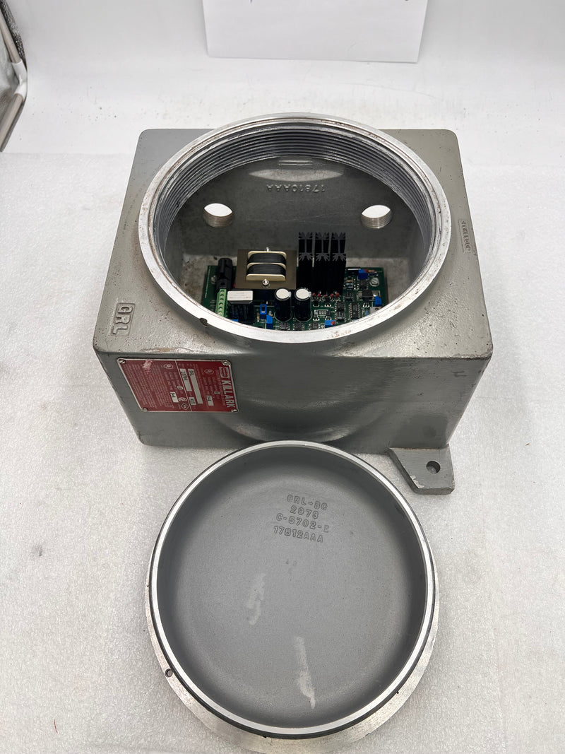 Hubbell/Killark GR Series, 7.63 X 9.13 X 4.93, Class I, II, III, BCDEFG, Cast Aluminum, Type 4, Screw Cover Enclosure with FCI 0027-A302B1A Control Board
