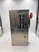 GE General Electric THN3362RSS 60 Amp 600V/250VDC 3 Pole Non Fused Type 1 Safety Switch