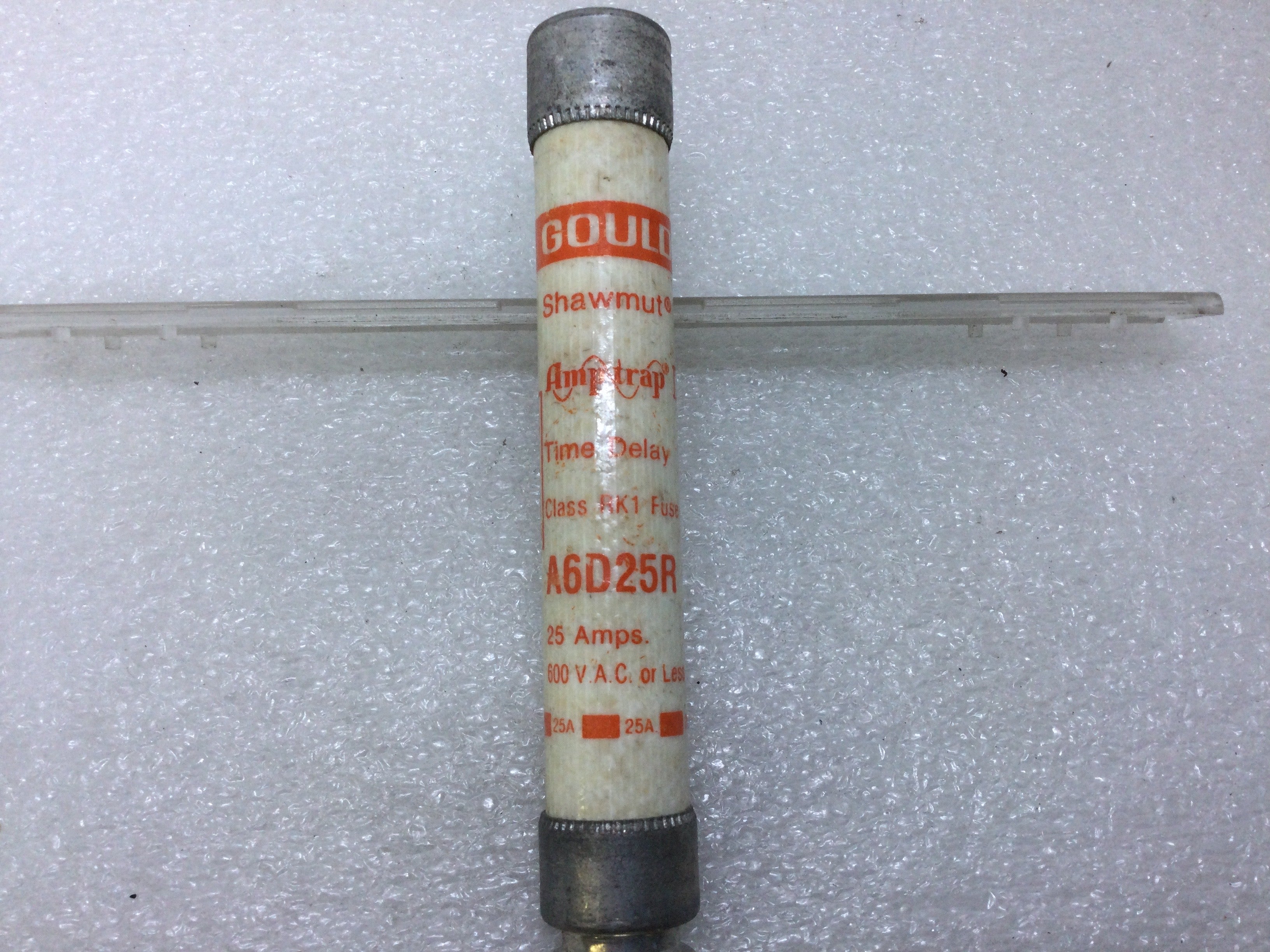 Gould/Shawmut A6D25R 25 Amp 600V Time Delay Class RK1 Fuse