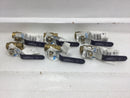 NIBCO T-FP-600A 1/4" brass ball valve - LOT of 6