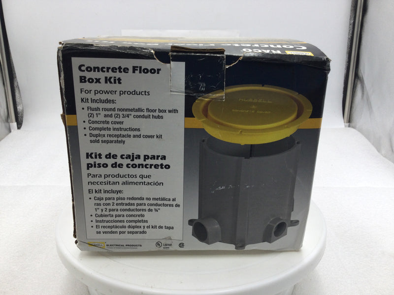 Hubbell Raco 5511 Round Concrete Floor Box Kit