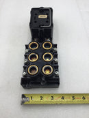 Murray 72-6B 60 Amp 6 Space 125/250 VAC Fuse Type Load Center Guts Only with Pull Out Disconnect 4" X 11"