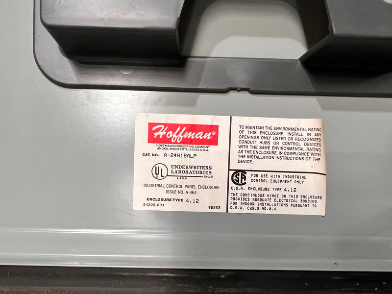 Hoffman A-24H16ALP with Din Rails