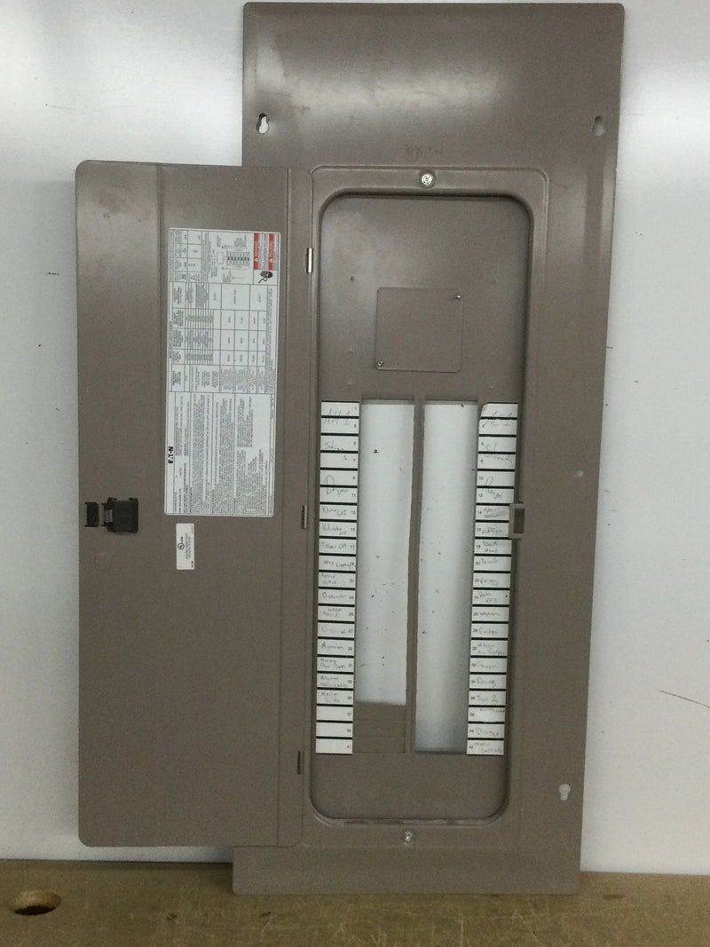 Eaton/Cutler Hammer 225A 42 Space 120/240V Load Center Door w/Main 38" x 15 3/8"