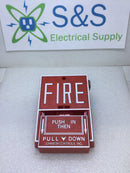 Johnson Controls Fire Alarm Pull Station with M501MJ Addressable Monitor Module