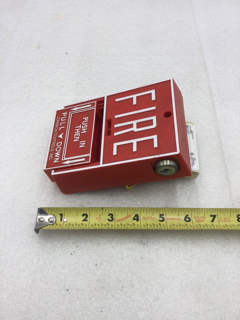 Johnson Controls Fire Alarm Pull Station with M501MJ Addressable Monitor Module