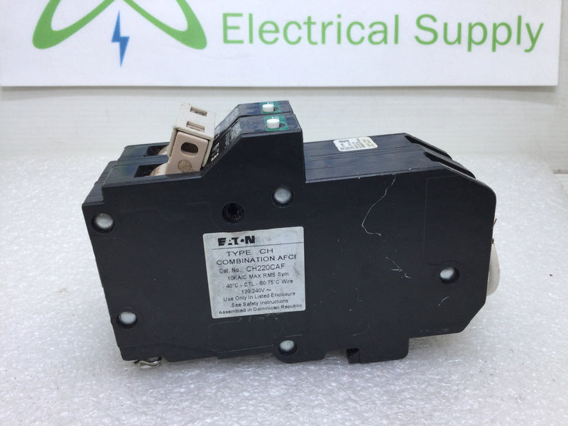 Eaton Cutler Hammer CH220CAF 20 Amp 2 Pole 120/240V Combination Type AFCI Circuit Breaker