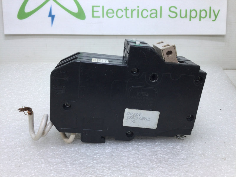 Eaton Cutler Hammer CH220CAF 20 Amp 2 Pole 120/240V Combination Type AFCI Circuit Breaker