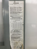Siemens SEQ. 24 100SM 100 Amp SEQ. 24 125SM 125 Amp Dead Front Only 120/240V 1 Phase 3 Wire 24 Space 25 1/8" x 14 1/4"