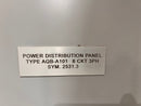 Eaton AQB-A101 8 Circuit 3 Phase Power Distribution Panel 225A 21"x7.25"x29.75"