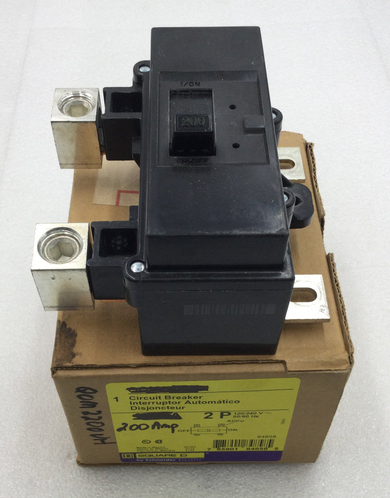Square D QOM2200VH 200 Amp 2 Pole 120/240V 22kA Main Circuit Breaker