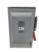 Siemens HF322NR 60 Amp 3 Pole 240V Nema Type 3R Fusible Safety Switch 12"X18"
