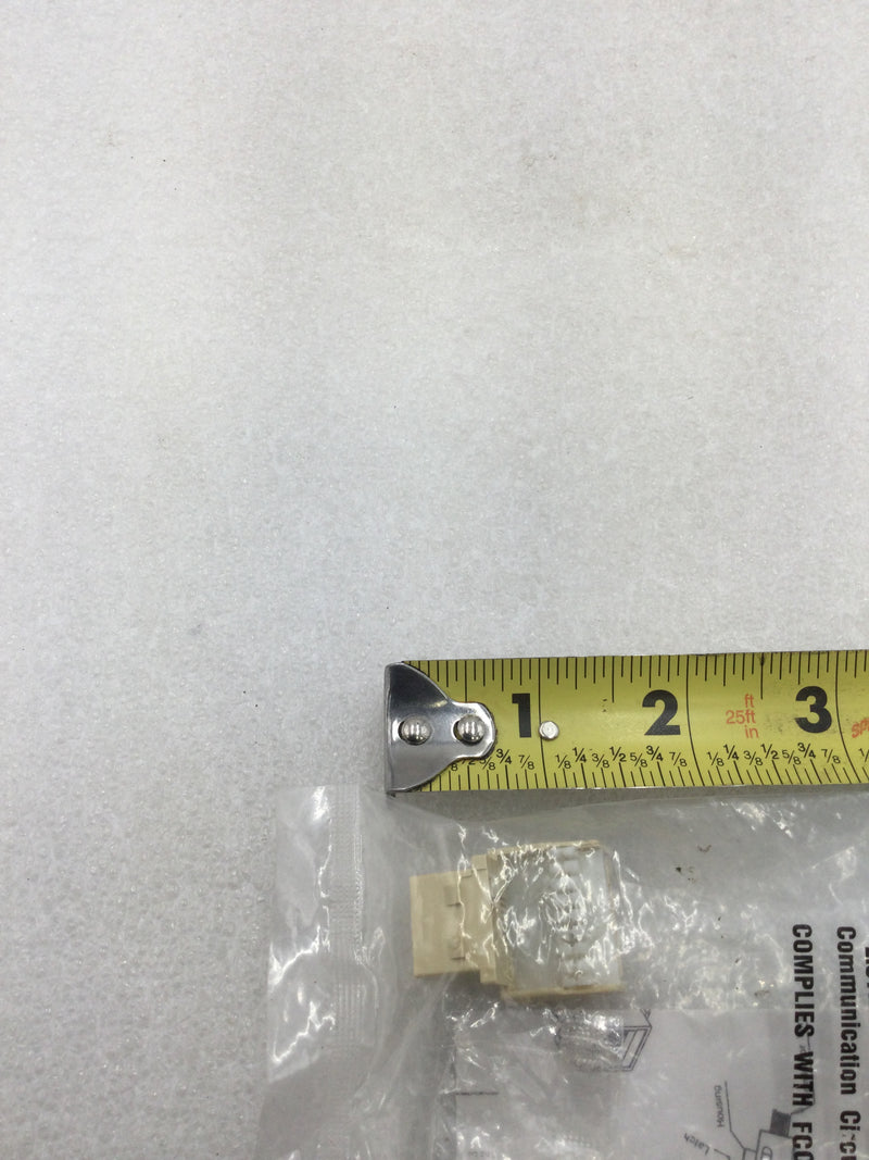 Allen Tel Products AT34-09 Cat 3 4-Conductor Versatap Jack Module Ivory 6-Position