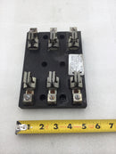 Gould Shawmut 61008J 100 Amp 600V 3 Pole Fuse Block Holder for Class J Fuses