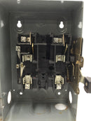 Square D D222N 60 Amp 2 Pole 120/240V Fusible Safety Switch 14 5/8" x 7 3/4"