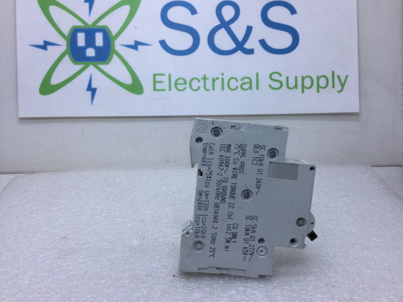 Schneider Electric IEC Supplementary Protector: C1A  277V - 65V C60 Multi 9 1A 277V Type MG Miniature Circuit Breaker