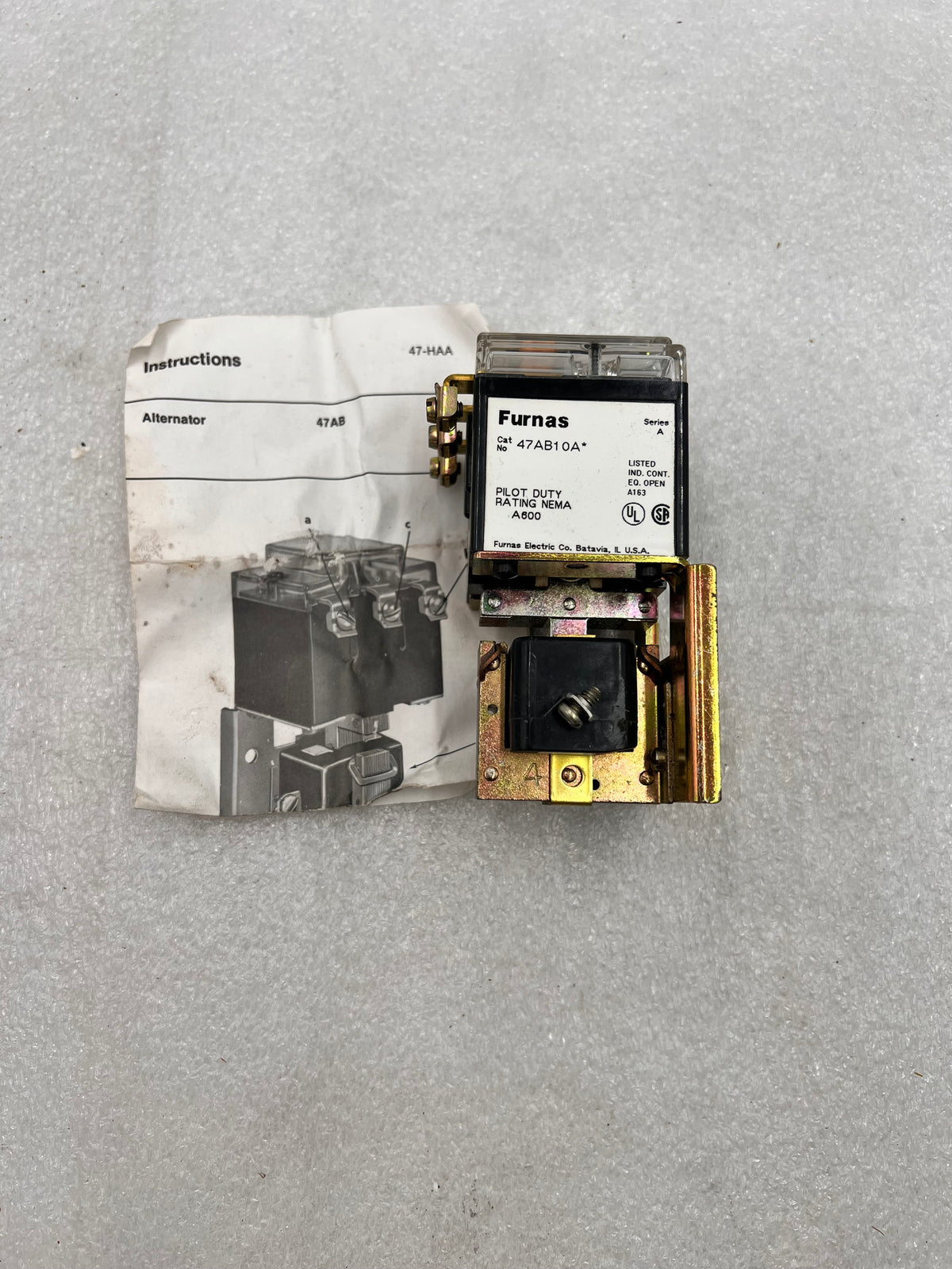 Furnas 47AB10A* Alternating Relay Nema A600