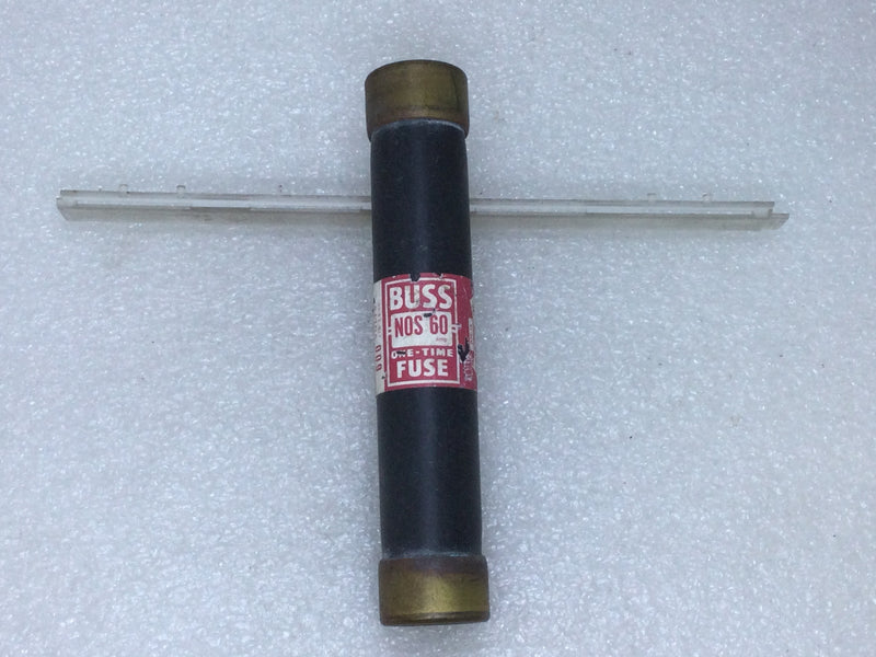 Bussman NOS60 60 Amp 600V or Less Class K5 One-Time Fuse