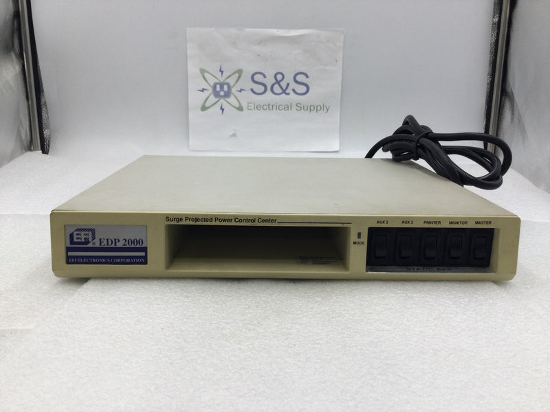 EFI EDP 2000 Surge Protected Power Control Center 120 VAC with 2 Surge Protected Outlets and 4 Standard Outlets