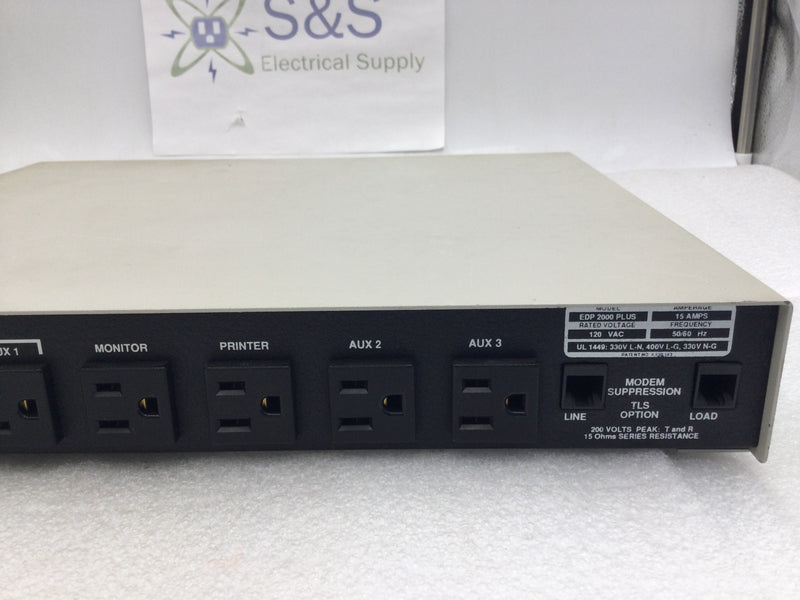 EFI EDP 2000 Surge Protected Power Control Center 120 VAC with 2 Surge Protected Outlets and 4 Standard Outlets